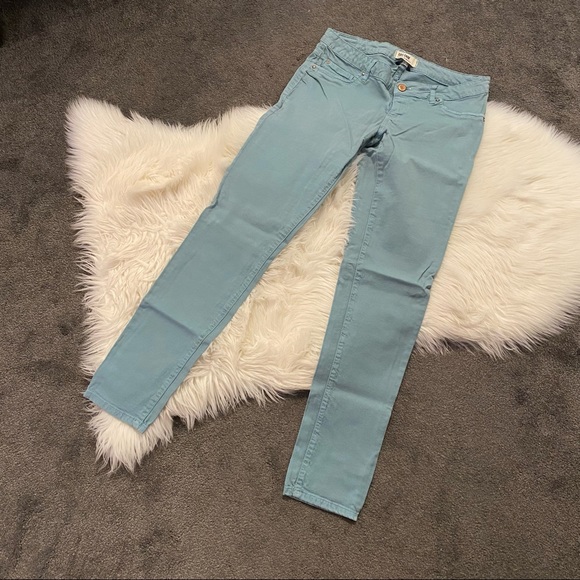 Garage Denim - Robin’s Egg blue skinny jeans